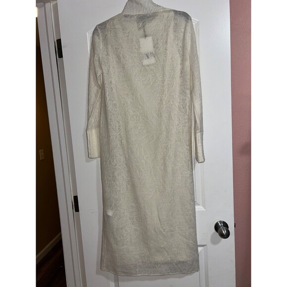 ZARA ZW Collection Women’s Wool Blend Jacquard Midi Dress S NWT Fairy Boho - Picture 7 of 10